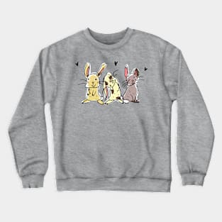 The three little bunnies Crewneck Sweatshirt